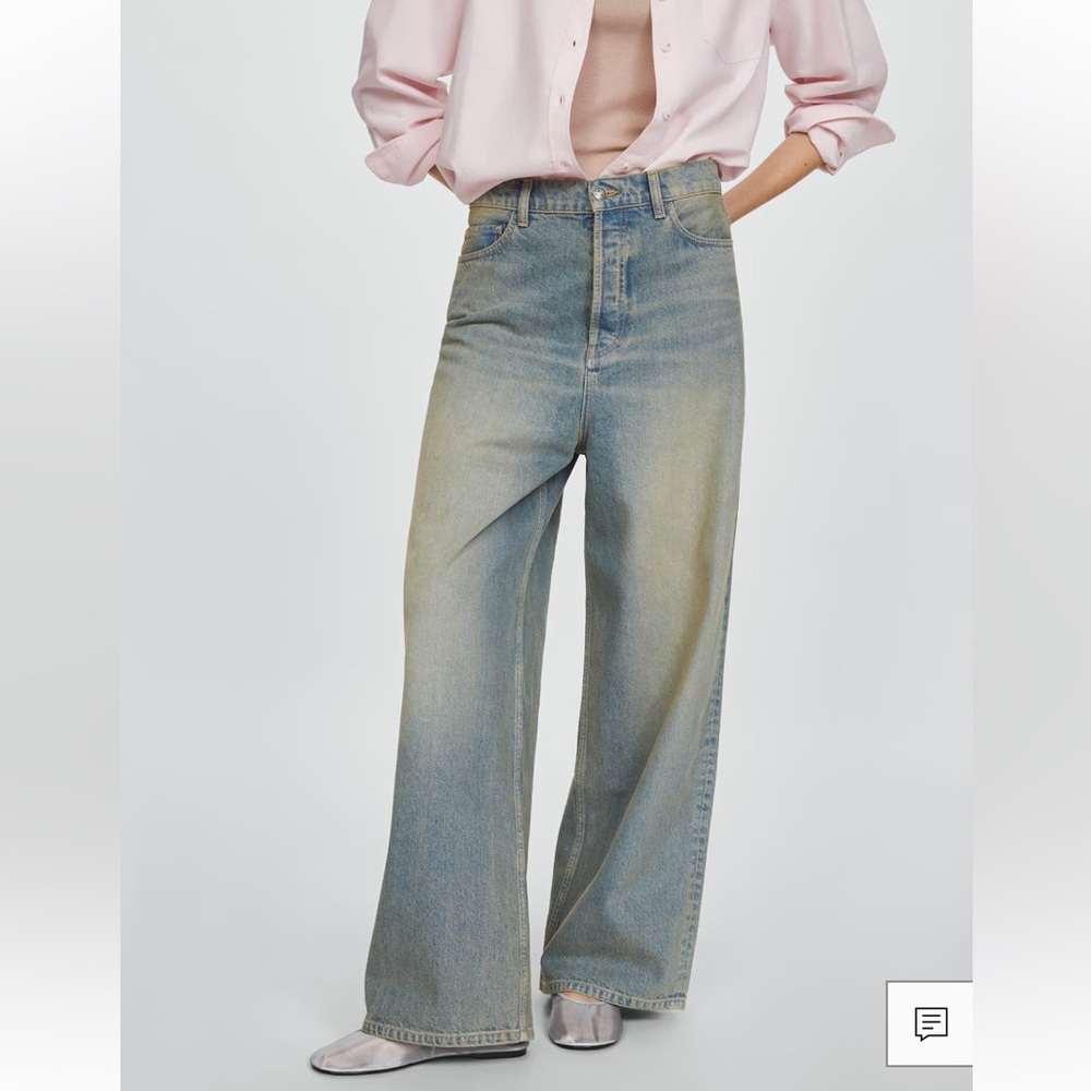 Mango LOOSE-FIT WIDE LEG JEANS